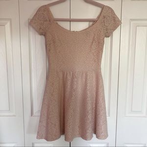 Blush Pink Lacy Dress